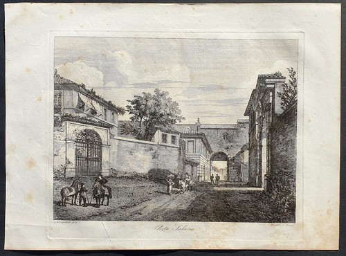 Stampa antica porta salaria - antica,
