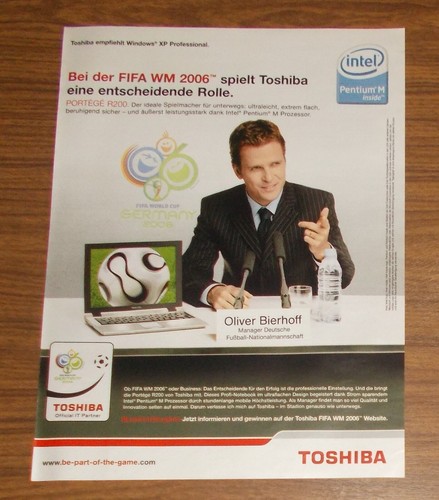 Rara pubblicità toshiba - pubblicità,