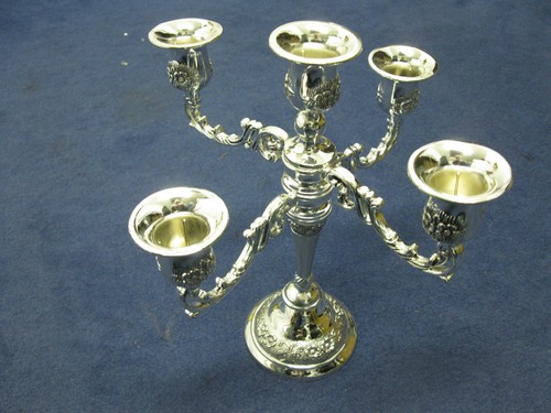 Candelabro argento 4 - candelabro, in