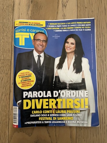 Sorrisi canzoni febbraio - tv,