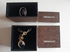 Collana e anello Rebecca Green Diamond originali