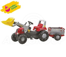 Rolly Toys - Junior Rosso Pedale Trattore, Anteriore Caricatore, E Stecca Design