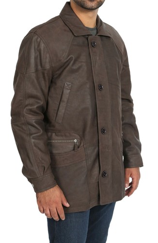 Parka uomo morbido marrone - parka,