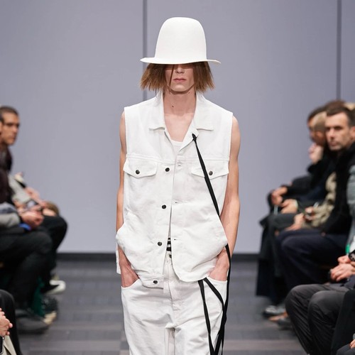 Gilet denim ann - denim, demeulemeester
