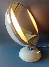 Specchio lampada da tavolo retro illuminato per trucco, anni '50 / '60