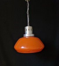 Lampadario a sospensione da soffitto vintage vetro colore oronge 1 lampada