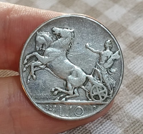 Lire 1927 biga argento - 10,