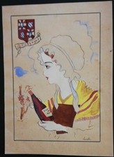 Antico acquarello a mano