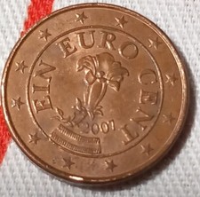 1 cent di euro raro 2007 - Ein Euro Cent- Austria - per collezionisti