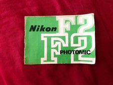 NATALE IDEA REGALO Libretto originale NIKON F2 PHOTOMIC, nessuna pagina mancante