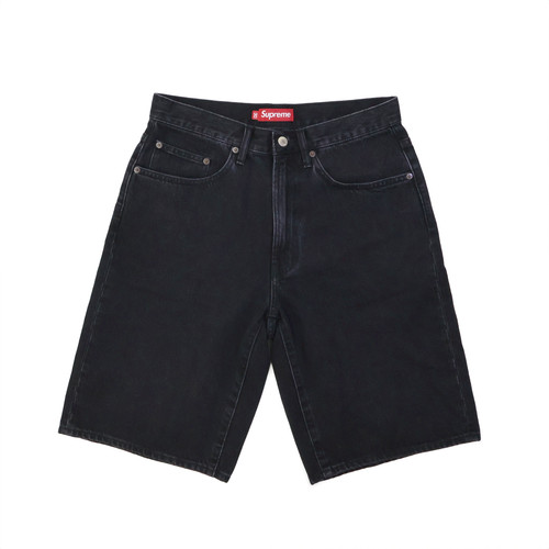Supreme baggy denim corto nero - supreme,
