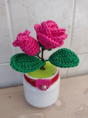 Vasetto rosa fucsia - rosa,