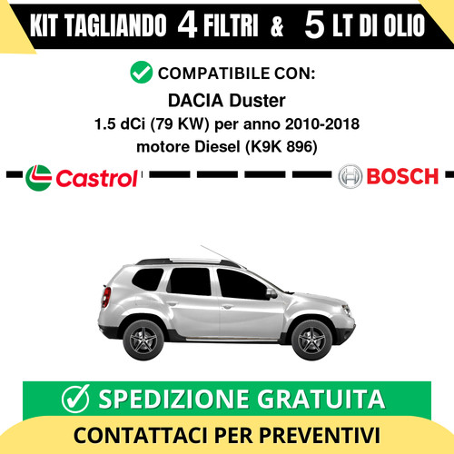 Tagliando filtri bosch 5 - 4, e