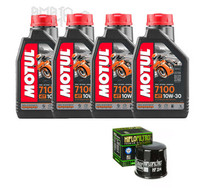 KIT TAGLIANDO OLIO MOTUL 7100 10W30 + FILTRO OLIO PER HONDA NC 700 X / S ABS 201