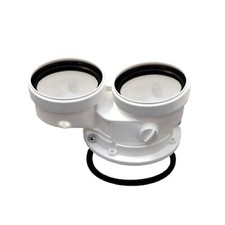 Kit sdoppiatore scarico fumi sdoppiato 80/80 Ferroli 041082X0 caldaie Bluehelix