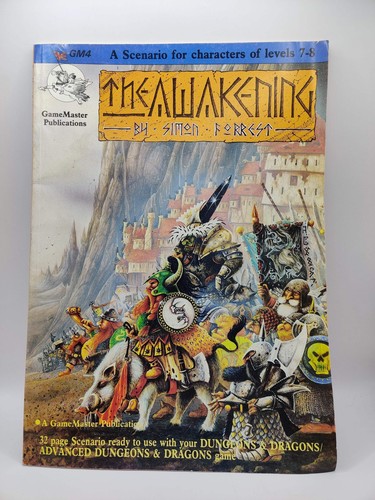 Risveglio gm4 - ad&d, #gm4
