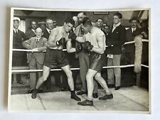Photo Vintage 1929  Boxeur Young Stribling / Bob Carvill boxe boxeo boxen