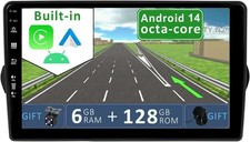 YUNTX Autoradio 2 DIN Android 14 -IPS 9" per FIAT Tipo Aegea Egea 2015-2017