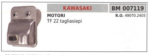 Marmitta kawasaki tagliasiepe - marmitta,
