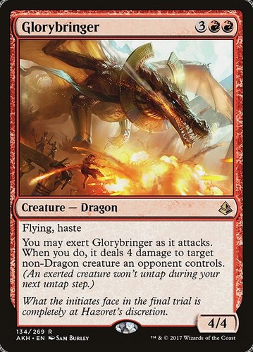 Mtg glorybringer - (134), (akh)