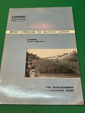 LANDINI uso manutenzione IMPIANTI D'IRRIGAZIONE per TRATTRICE