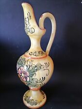 BROCCA IN CERAMICA DAVID ALTA 32cm ANTIQUARIATO SOPRAMMOBILE VINTAGE
