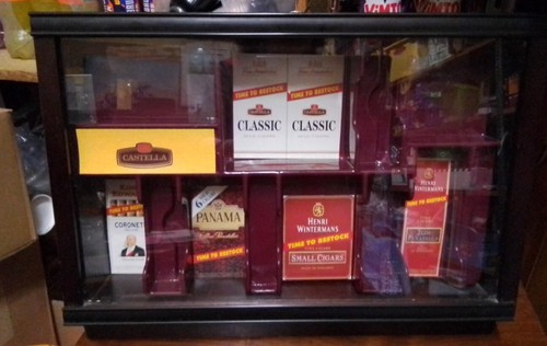 Vtg wooden cigar shop display - vtg,