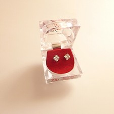 MASTERDIS Orecchini BRILLANTE Uomo Donna CON SCATOLA Cubic Earring 6mm