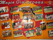 POSTER ROMA 80x55 cm 1997 Maglia Giallo Rossa [AS5-202]