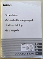 Manuale guida rapida x fotocamera digitale Nikon Coolpix S3000