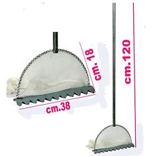 rastrello tellinaro rete per telline granchi con manico mezza luna pesca mare sa