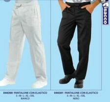 Pantalone cuoco unisex Nero