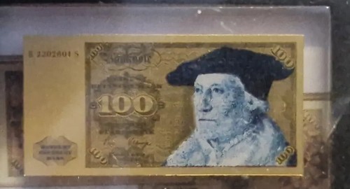 Banconota 100 marchi oro 999 - oro,