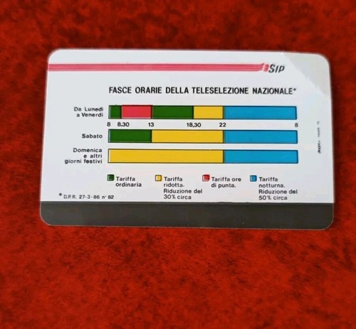 Schede telefoniche fascia - telefoniche,