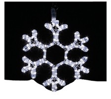 Decorazioni Luminose Led 3 Fiocchi Di Neve E Stella Cometa