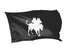 CLUB DOGO BANDIERA NERA CON