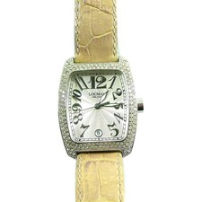 OROLOGIO LADY LOCMAN MILANO ROSA " DIAMANTI " RETTANGOLARE STILE FRANK MULLER