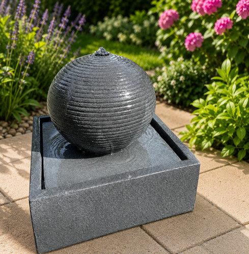 Fontana acqua solare led - fontana,