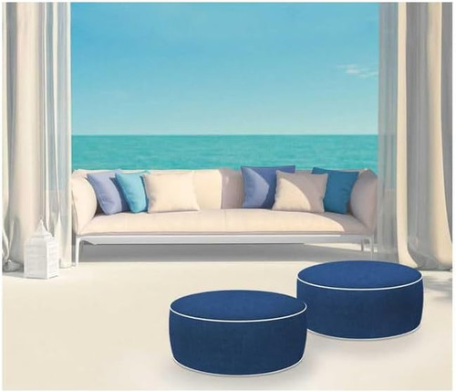 Pouf rotondo sgabello interno - rotondo,