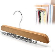 Porta Cravatte Cinture Professionale In Legno Con 16 Ganci Da Armadio