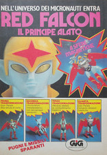 Pubblicità Advertising Italian Clipping 1981 MICRONAUTI Red Falcon GIG