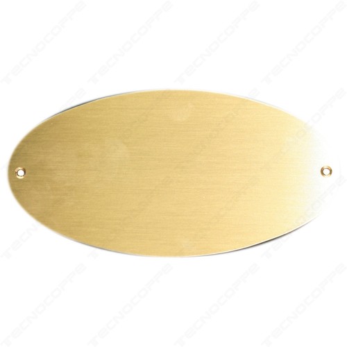 Targa ovale ottone - ottone, porta