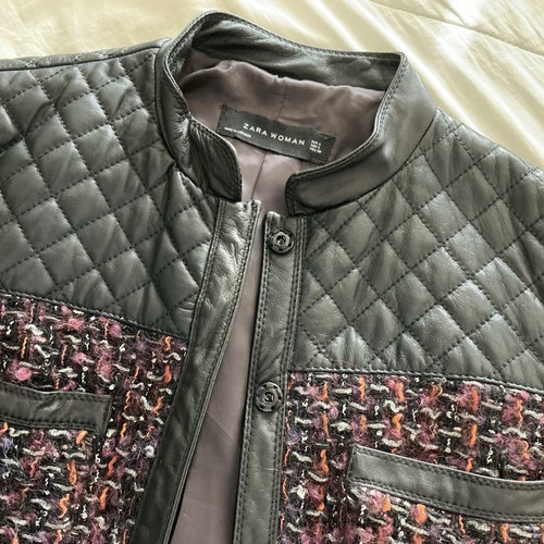Blazer moto donna zara tweed - moto,