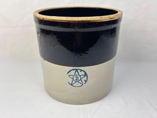 Antique Blue Star Stoneware 3