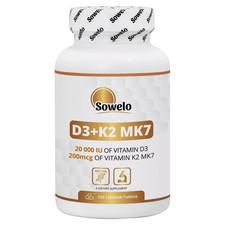 Vitamina D3 20.000 UI + K2 MK7
