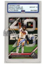 Scheda autografa Ronald Acuna