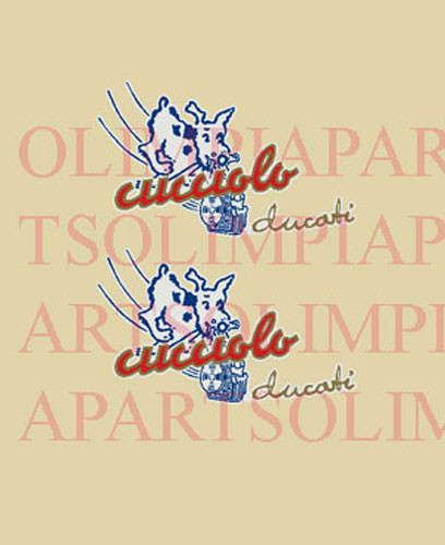 Ducati cucciolo adesivi - ducati,