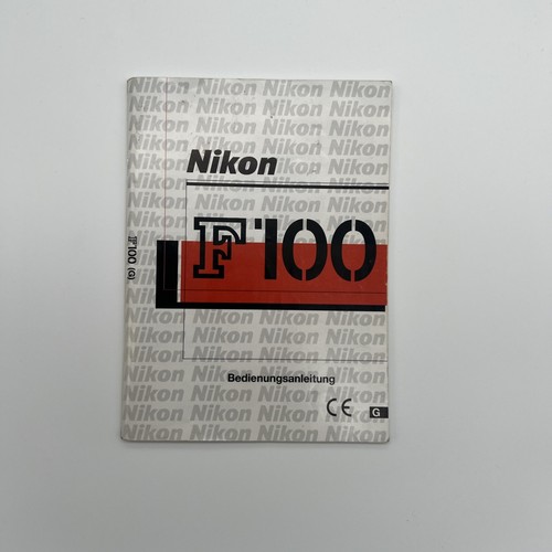 Nikon f100 manuale uso - nikon,