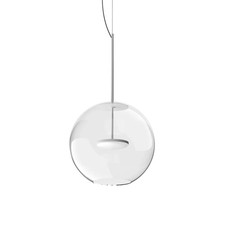 Lampada a Soffitto Sospensione LINEA LIGHT Cristalbolla Palla Trasparente Luce