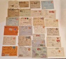 Gran Lotto 25 Buste RACCOMANDATE Viaggiate tra dicembre 1917 e Ottobre 1943